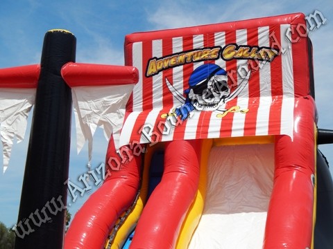 Pirate themed water slide rental Phoenix